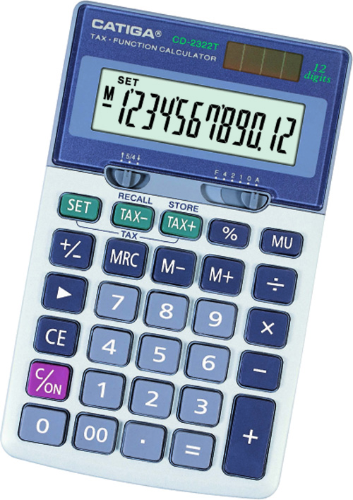 12 Digits Tax Function Calculator