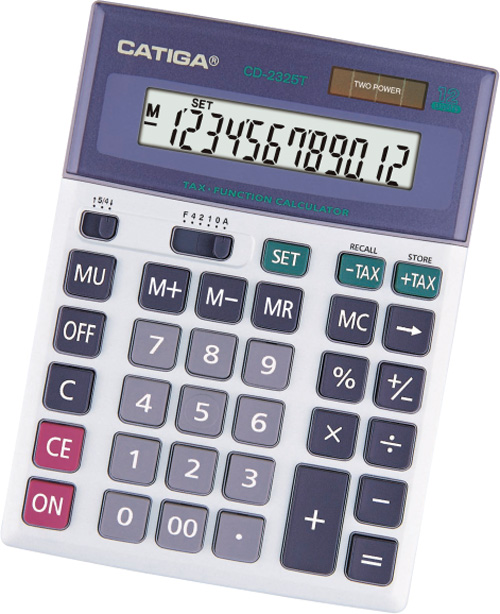 12 Digits Tax Function Calculator