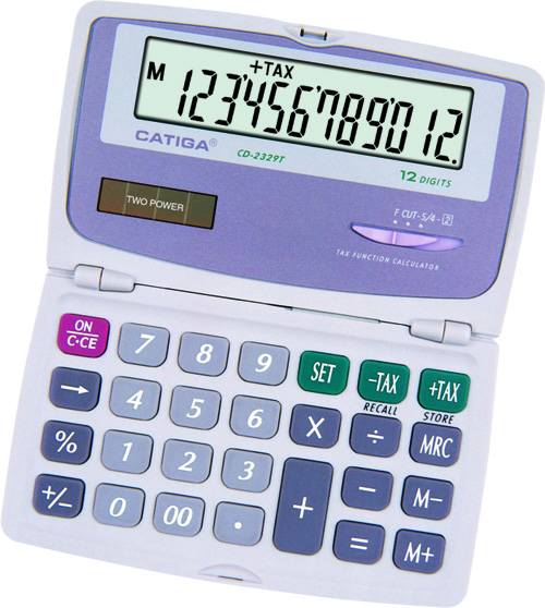 12 Digits Tax Function Calculator