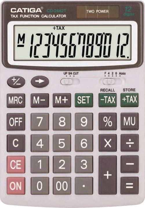 12 Digits Tax Function Calculator