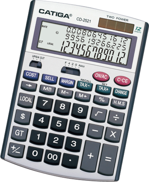 12 Digits 3-Line Display Calculator