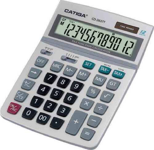 12 Digits Tax Function Calculator