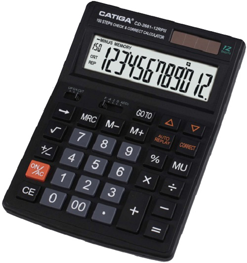 12 Digits Check & Correct Calculator