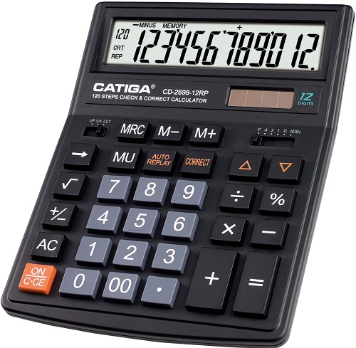  12 Digits Check & Correct Calculator