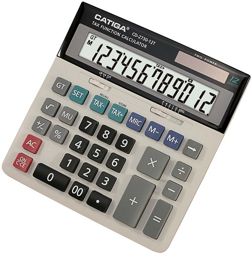 12 Digits Tax Function Calculator