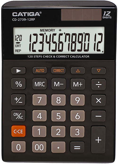 12 Digits Check & Correct Calculator