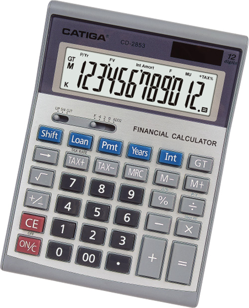12 Digits Financial Calculator