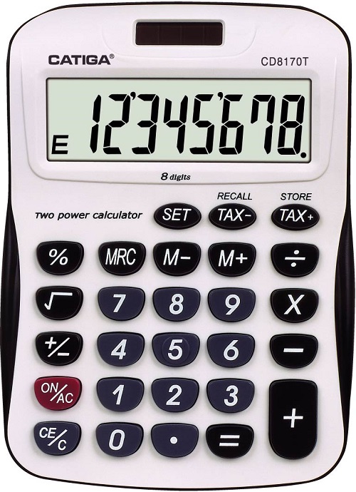 8 Digits Tax Function Calculator
