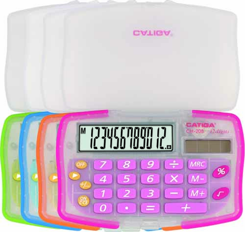 12 Digits Handheld Calculator