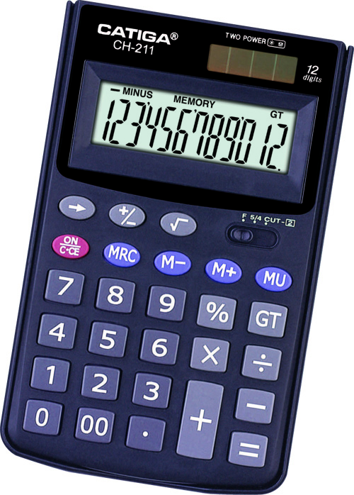 12 Digits Handheld Calculator