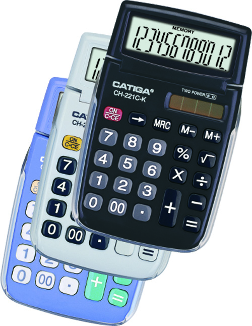 12 Digits Handheld Calculator