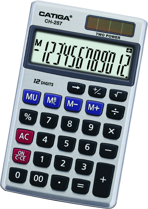 12 Digits Handheld Calculator