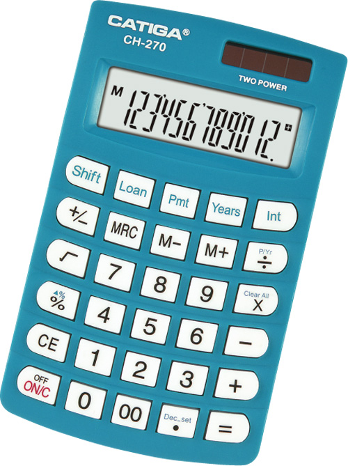 12 Digits Financial Calculator