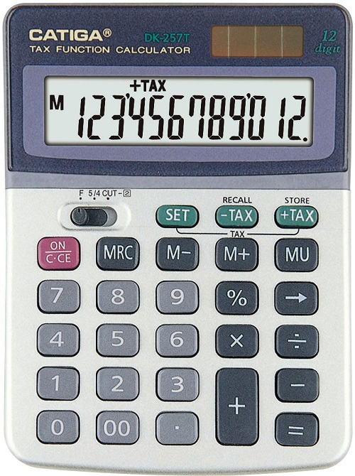 12 Digits Tax Function Calculator