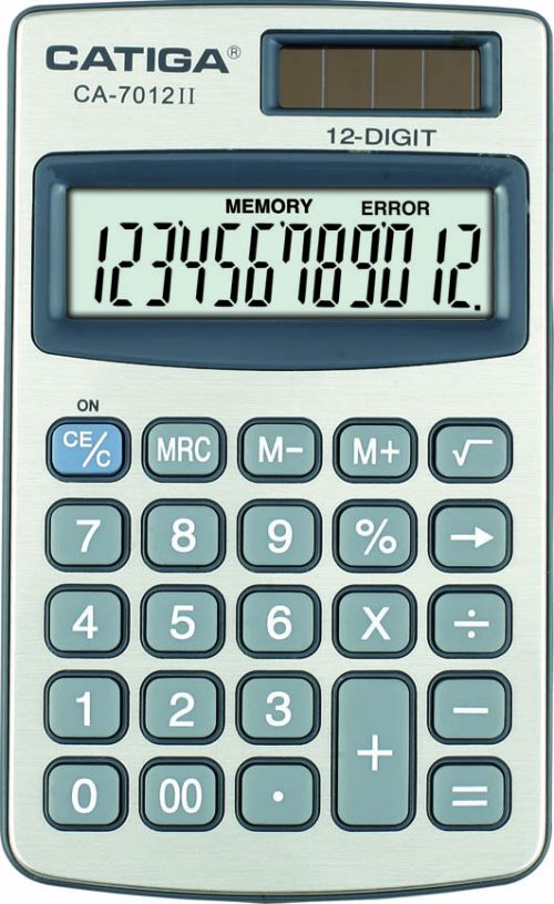 12 Digits Handheld Calculator